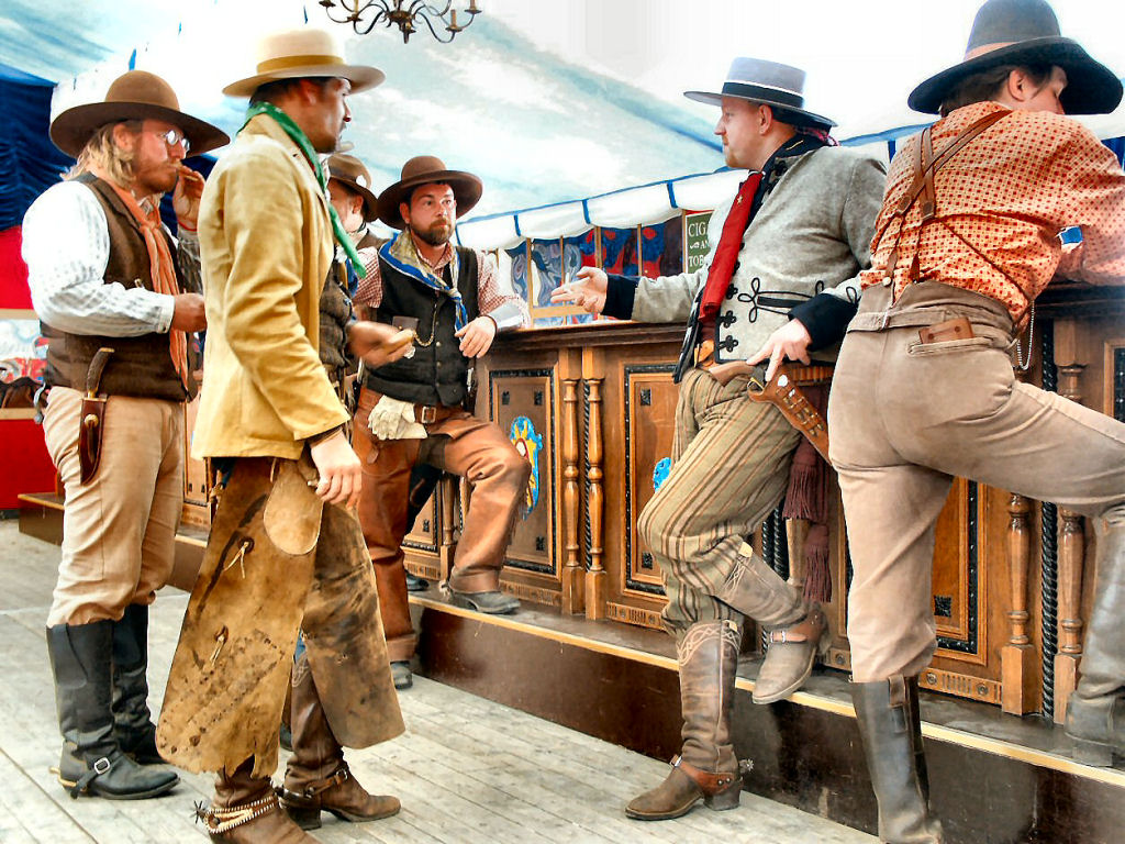 Cowboys in the Saloon