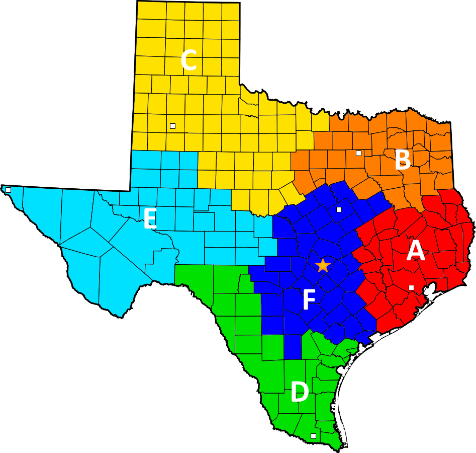 Karte der Texas Rangers Companies